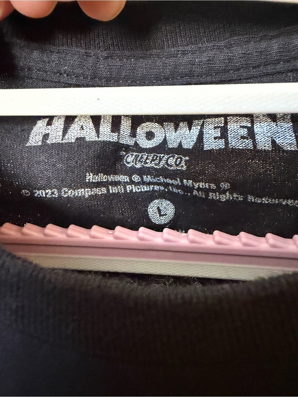 Halloween Safety A Sitter’s Guide Michael Myers Graphic Tee Black Size Large - Picture 5 of 7